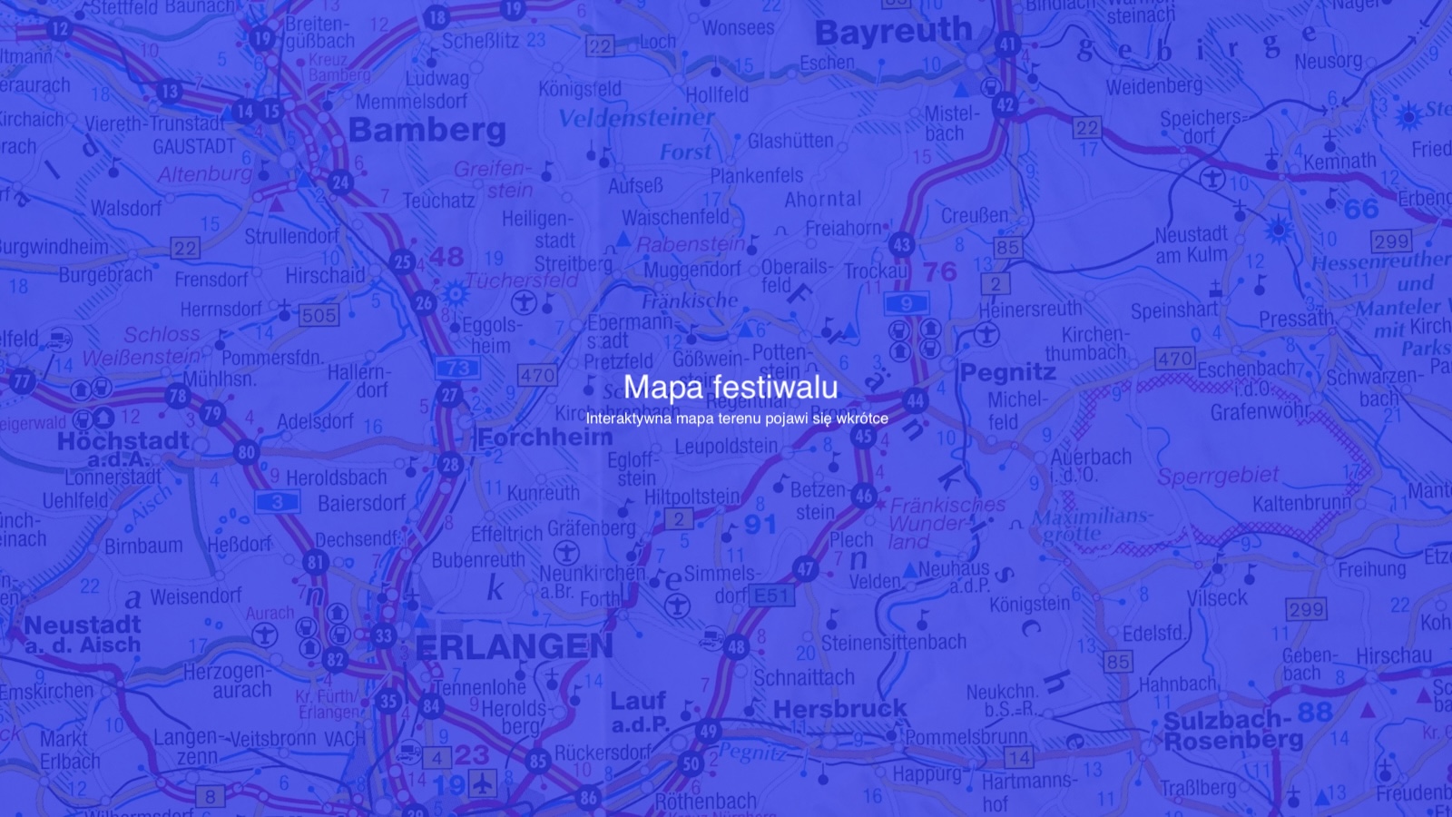 Mapa festiwalu Synestezja